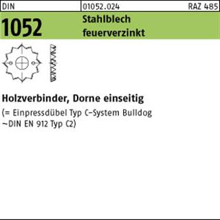 DIN 1052 Holzverb. Blechdorne Typ C, tZn, eins., 48 f.M 12 ÜH tZn S Produktbild img1 L