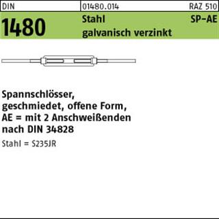 DIN 1480 Stahl SP AE M 16 galv. verzinkt gal Zn S Produktbild img1 L
