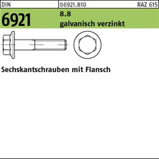 DIN 6921 8.8 M 8 x 35 galv. verzinkt gal Zn S Produktbild img1 L