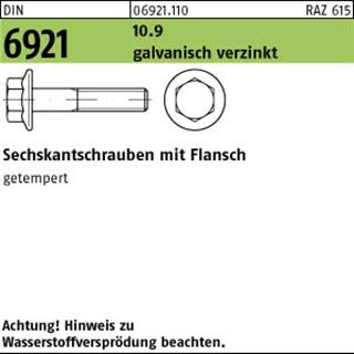 DIN 6921 10.9 M 8 x 35 galv. verzinkt A2F, getempert gal Zn S Produktbild img1 L