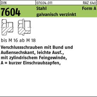 DIN 7604 Stahl A M 16 x 1,5 galv. verzinkt gal Zn S Produktbild img1 L