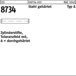 ISO 8734 Stahl 20 m6 x 50 -A S Produktbild img1 L