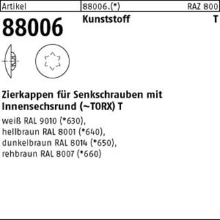 ART 88006 Kappen f. ISR 30 x 16,5/6 weiß RAL 9010 S Produktbild img1 L