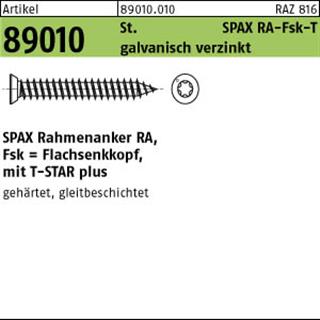 ART 89010 SPAX-RA St. 7,5 x 40 -T30 WIROX, Senkkopf gal Zn S Produktbild img1 L