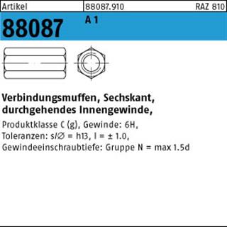ART 88087 Verb.-muffe, 6kt. A 1 / A 2 M 10 x 30 SW 17 A 1/A 2 S Produktbild img1 L