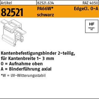 ART 82521 Befestigungsbinder m. Edgeclip PA66W schwarz 4,6 x 200 S Produktbild img1 L