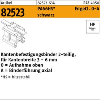 ART 82523 Befestigungsbinder m. Edgeclip PA66HS schwarz 4,6 x 200 O-A S Produktbild img1 L
