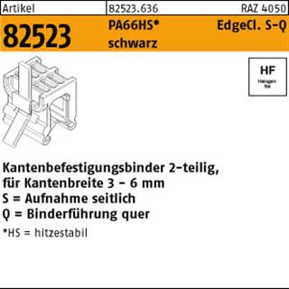 ART 82523 Befestigungsbinder m. Edgeclip PA66HS schwarz 4,6 x 200 S-Q S Produktbild img1 L