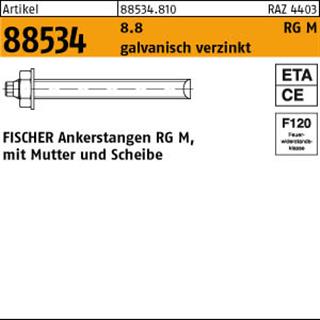 ART 88534 FISCHER-Ankerstangen 8.8 verz. RG M 12 x 220 S Produktbild img1 L