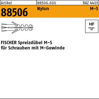 ART 88506 FISCHER-Dübel Kunststoff M 6-S S Produktbild img1 L