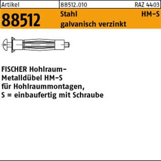 ART 88512 FISCHER-Hohlraum-Metalldübel HM 4 x 32 S galv. verzinkt S Produktbild img1 L