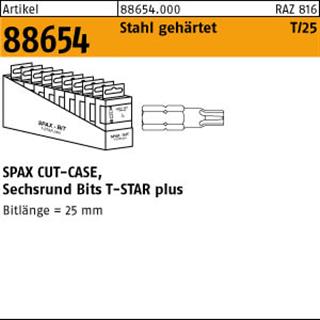 ART 88654 SPAX Cut-Case Bit T40+ SW 1/4 x 25 K Produktbild img1 L