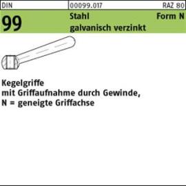 DIN 99 Stahl N 100 M 12 gal Zn geneigt mit Gewinde gal Zn S Produktbild