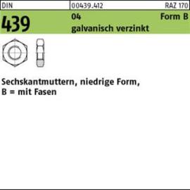 DIN 439 04 BM 16 galv. verzinkt gal Zn S Produktbild