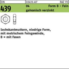 DIN 439 04 BM 8 x 1 galv. verzinkt gal Zn S Produktbild