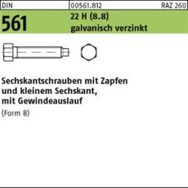 DIN 561 22H / 8.8 BM 24 x 100 galv. verzinkt A2F gal Zn S Produktbild
