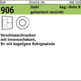 DIN 906 Stahl R 1/4 galv. verzinkt gal Zn S Produktbild