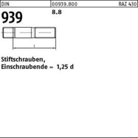 DIN 939 8.8 M 8 x 16 S Produktbild