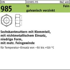 DIN 985 10 M 14 x 1,5 galv. verzinkt gal Zn S Produktbild