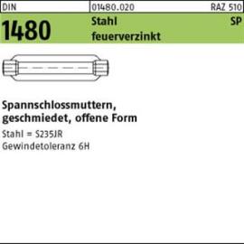 DIN 1480 Stahl SP M 24 / 255 feuerverzinkt, Gew.-tol. 6H tZn S Produktbild
