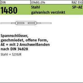 DIN 1480 Stahl SP AE M 16 galv. verzinkt gal Zn S Produktbild