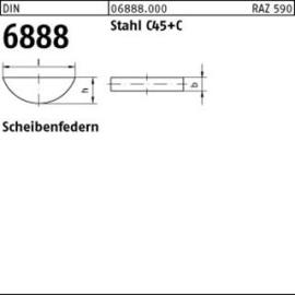 DIN 6888 C45K 5 x 6,5 S Produktbild