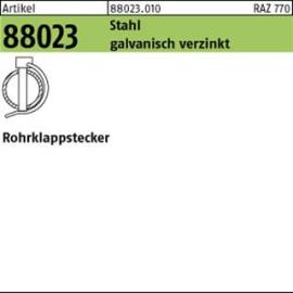 ART 88023 Rohrklappstecker Stahl 10 x 60 x 32 galv. verzinkt gal Zn S Produktbild