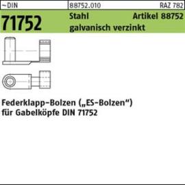 ART 88752 ES-Bolzen ES 16 x 64 Stahl gal Zn, f. Gabelköpfe gal Zn S Produktbild