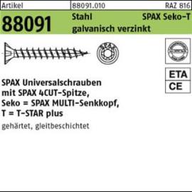 ART 88091 SPAX St. 3 x 20/16 -T10 WIROX, Senkkopf gal Zn S Produktbild