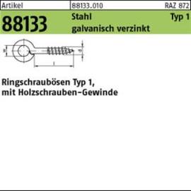 ART 88133 Ringschraubösen Stahl Typ 1 25 x 8 galv. verzinkt gal Zn S Produktbild