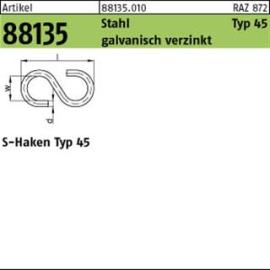 ART 88135 S-Haken Art. 45 Stahl 60 mm galv. verzinkt gal Zn S Produktbild