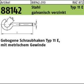 ART 88142 geb. Schr.haken Stahl Typ 11E M 5 x 50 galv. verzinkt gal Zn S Produktbild