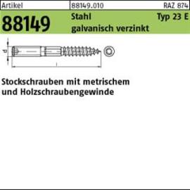 ART 88149 Stockschrauben Stahl Typ 23E M 8 x 150 galv. verzinkt gal Zn S Produktbild