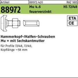 ART 88972 Halfenschr. 4.6 Typ 72/48 M 20 x 50 feuerverzinkt tZn S Produktbild