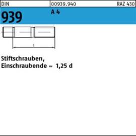 DIN 939 A 4 M 10 x 40 A 4 S Produktbild