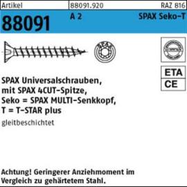 ART 88091 SPAX A 2 3,5 x 16/12 -T20 Senkkopf A 2 K Produktbild