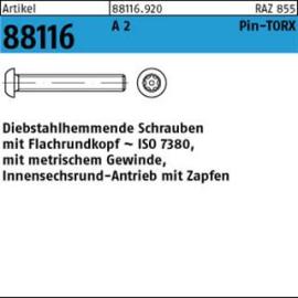 ART 88116 Sicherh. Schr. (I7380) A 2 M 3 x 10 mit PIN-ISR T10 A 2 S Produktbild