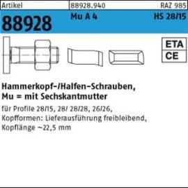 ART 88928 Halfenschr. Typ 28/15 A 4 M 10 x 50 A 4 S Produktbild