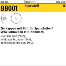 ART 88001 Kappen m. Innenl. 2,5 x 15 hell braun, für SPAX Kunstst S Produktbild