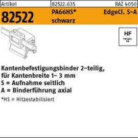 ART 82522 Befestigungsbinder m. Edgeclip PA66HS schwarz 4,6 x 150 S-A S Produktbild