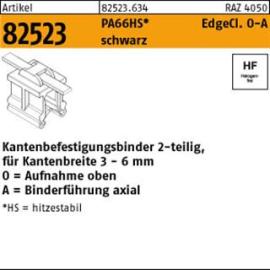 ART 82523 Befestigungsbinder m. Edgeclip PA66HS schwarz 4,6 x 200 O-A S Produktbild