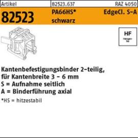 ART 82523 Befestigungsbinder m. Edgeclip PA66HS schwarz 4,6 x 200 S-A S Produktbild