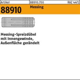ART 88910 Metalldübel gerändelt Messing M 12 /15 x 38 S Produktbild