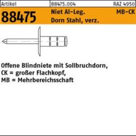 ART 88475 PolyGrip Mehrber.-Blindniete Alu/St. verz. K 12 4 x 13 S Produktbild