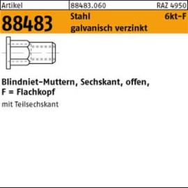 ART 88483 Blindniet-Mu. St. gal Zn m. 6-kt Flako M 6 / 0,5 -3,0 S Produktbild