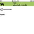 DIN 94 Stahl 1 x 40 galv. verzinkt gal Zn S Produktbild