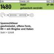 DIN 1480 Stahl SP RH M 8 galv. verzinkt gal Zn S Produktbild