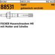 ART 88531 FISCHER-Mauerschrauben MR 8 St. gal Zn, m. Mutter u. Scheibe S Produktbild