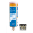 Refill cartridge grease filled, with battery for Electro-mechanical single point lubricant dispenser Produktbild