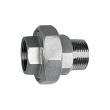 Lösb. Doppelgewindenippel, IG/AG, kon. dichtend, G 1/4, ES 1.4408 Produktbild